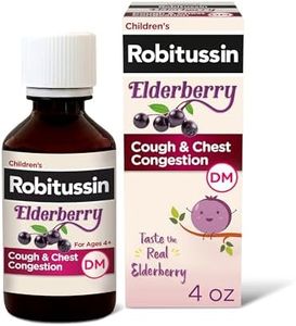 Robitussin Elderberry Cough + Chest Congestion DM Children's Cough Medicine, Chest Congestion Relief and Cough Syrup - 4 Fl Oz