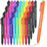 Yeaqee 40 Pcs Funny Ballpoint Pens Set Swear Word Daily Pens Novelty Pens Dirty Cuss Word Rude Complaining Quotes Pens for Christmas gift Colleague Coworker Office Supplies, Black Ink(Work Sucks)