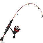 PLUSINNO Ice Fishing Rod, Ultralight and Sensitive Ice Fishing Rod and Reel Combo, 26"/27"/28" for Trout, Walleye, Perch, Panfish Bluegill Crappie