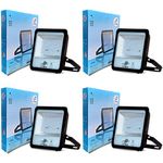 D'Mak Aluminium 200 Watt Waterproof (5054 Model) Slim Led Flood Light For Outdoor Purposes (White ,Pack of4)