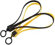 UKD Zip Tie Handcuffs Double Flex Cuff Cable Tie Strap Yellow Black (1set/2pcs)