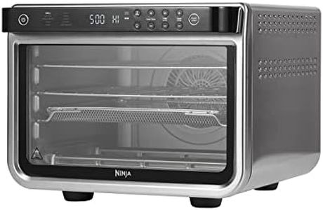Ninja Foodi 10-in-1 Multifunction Oven, Fast Mini Oven, Countertop Oven, 10 Cooking Functions, Air Fry, Pizza, Grill, Roast, Bake, Toast, Bagel & more, Make Family-Size Meals, Silver/Black DT200UK