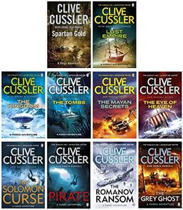 A Sam and Remi Fargo Adventure 10 Books Collection Set (Spartan Gold, Lost Empire, The Kingdom, The Tombs, The Mayan Secrets, The Eye of Heaven, The Solomon Curse, Pirate, Romanov Ransom & Grey Ghost)