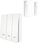 MOES ZigBee Wireless Scene Switch Push Button Controller, Tuya/MOES Zigbee Hub Required, Smart Life & Tuya Remote Control, 3 Gang