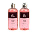 The Bath Store British Rose Body Wash - Deep Cleansing | Exfoliating | Nourishing Liquid Soap | Men and Women - 300ml (Pack of 2)