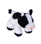 Wild Republic Hug’Ems Cow, Stuffed Animal, 7 Inches, Gift for Kids, Plush Toy, Fill is Spun Recycled Water Bottles,18 cm