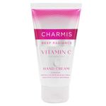 Charmis Deep Radiance Vitamin C Cream for Hands with Hyaluronic Acid, Protection from 99.9% Bacteria and Hydrated Hands, Non Sticky and Quick Absorbing, All Skin Types, 150g