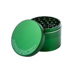 AEROSPACED 4-Piece 63mm Herb Grinder with Magnetic Top - Multiple Colours Available (Green)