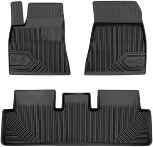 MOTOS Tapis de sol caoutchouc pour Tesla Model 3 2017-2023 Améliorez Votre Confort de Voyage avec Le tapis noir antidérapant Auto No.77- tapis voiture Tous Temps pour Voiture, Protection Contre les sa