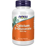 Now Foods, Calcium D-Glucarate, 500mg, High-Dosage, 90 Vegan Capsules, Lab-Tested, Gluten Free, SOYA Free, Vegetarian, Non-GMO