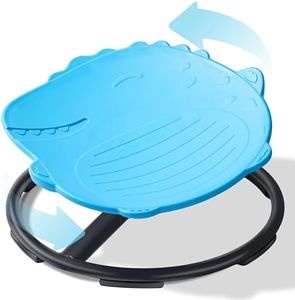 Dinosaur Spinning Chair for Autistic Kids – Sensory Spinning Toy, Spin Chair for Kids Autism, Sensory Swivel Seat for Balance, Coordination, Focus & ADHD Support, Autism Sensory Products (Blue)
