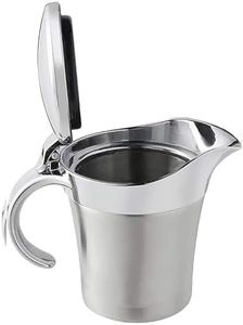 Double Insulated Gravy Boat – Stainless Steel Sauce Jug with Hinged Lid
