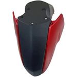 Divine Auto Parts TVS Ntorq Mud Guard for125 (Matt RED Color) 3pcs left and right Wings (matt red) and including Black Parts Mudguard