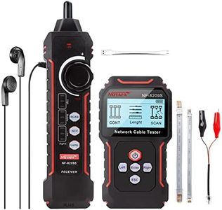 NOYAFA NF‑8209S Network Cable Tester – Upgrade Ethernet Cable Tester with PoE Detection, NCV Voltage Test, Cable Length Measurement, Port Flashing & Anti-Interference Scan Modes