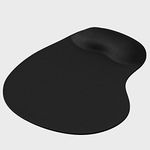 Lapster Gel Mouse pad with Wrist Rest, Gaming Mouse Pad with Lycra Cloth Nonslip for Laptop, Computer, Home & Office (Black)