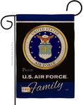 Air Force Proudly Family Burlap Gar