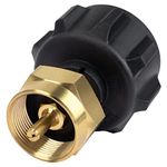 GASPRO Propane Refill Adapter LP Gas Cylinder Tank Coupler-Fits QCC1/Type1 Propane Tank and 1 LB Throwaway Disposable Cylinder-100% Solid Brass Accessory