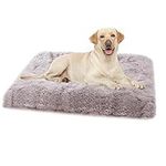 Dog Bed Crate Mattress Medium - Washable Soothing Calming Puppy Mat Clearance with Anti Anxiety Relief Stress - Comfort Fluffy Cosy Improved Sleep Plush Anti-Slip Bottom Luxury Pet Cushion Cat Pad