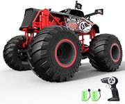 tech rc Remote Control RC Car 2.4Ghz Monster Truck 50+ min Play Time 15 km/h High Speed RC Car for Kids, 1:14 Scale Big Wheel All-Terrain Off-Road Vehicle Great Gift Choice for Boys
