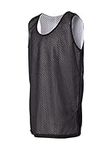 Black/White Youth Large Reversible Mesh Tank Top Jersey Uniform