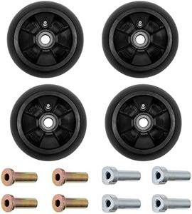 Deck Wheel Kit 4PCS Compatible with John Deere 48" 54" 60" 72" Deck Lawn Mowers Replace Part# AM125172