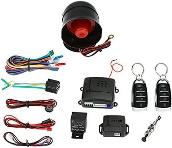 JulyCrab Universal Car Vehicle Security System Burglar Alarm Protection Anti-theft System 2 Remote