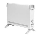 Dimplex ML2TSTIE7 2kW Convector Heater, Electric Freestanding & Wall Mountable Plug In Electric Heater, with Thermostat, Electronic Timer, Portable or Fixed, Quiet, Slim and Lightweight, White