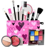 Makeup Set for Kids - Real Make Up Kit Safe for Little Girls Ages Years - Pretend Play Sets Toys for Toddler, Kid - Gifts Age 6, 7, 8 Year Old Girl, Toddlers - Birthday Toy Gift