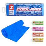 The Original Cooling Towel for Extreme Heat Relief (Blue) 27 by 17 by South Sport