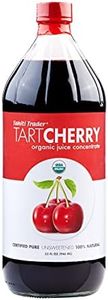 TAHITI TRADER Tart Cherry Organic Juice Concentrate - Ready to Drink Organic Superfood Juice Promoting Immune Support & Overall Health - Pure, Unsweetened Fruit Juice - (32 oz, 1 Pack)