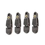 YdseozOA 4PCS Snap Release Clip Heavy Tension Snap Release Clips for Weight Kites Planer Board Outrigger Downrigger Power Grip Trolling Fishing (Black)