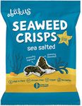 Abakus Seaweed Crisps - Sea Salted 12 x 18g, Seaweed Snack, Nori Snack, Vegan, Gluten-Free, Healthy Snack, Source of Iodine