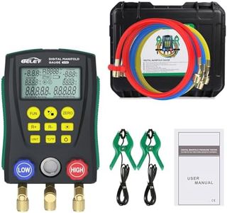 Monteurhilfe Klimaanlage für vakuumpumpe klimaanlage, R410a R32 R22 Kältemittel Manometer, HVAC Krümmersystem-Set mit Temperaturklemmen