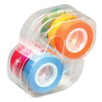 Lee Removable Highlighter Tape, 1 Roll of Each of 6 Fluorescent Colors, 1/2-Inch Wide with Dispenser (19188)