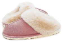 Adorllya Fuzzy House Slippers for Women Men, Fluffy Memory foam Slip on House Shoes Anti-skid Super Warm (Pink, numeric_6)