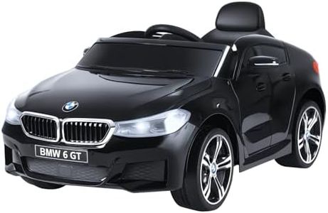 HOMCOM BMW 6GT Licensed Electric Car for Kids, 6V Battery Powered Kids' Electric Ride-on with Remote Control, LED Headlights, Music, for 3-6 Years Old