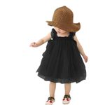 4jstar Baby Girls Pom Pom Dress in Multi Color (2-3 Years, Black)