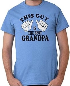 This Guy Best Grandpa Grandfather Mens Graphic T Shirt Tees, Carolina Blue, Large