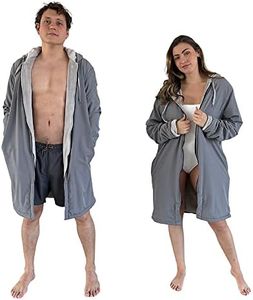 MACAR sports POLAR Parka, jacket for adults and kids. Unisex. Waterproof fabric on the outside and warm fleece on the inside., Light Gray