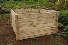 Lacewing Outdoor Wooden Compost Bin - XL - 893 Litres - Composter with Traditional Slated Design for Natural Garden Compost