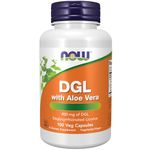 Now Foods, DGL with Aloe Vera (Licorice Root), 100 Vegan Capsules, Lab-Tested, Gluten Free, Soy Free, Vegetarian