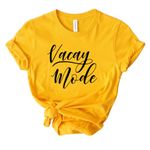 Vacay Mode T-Shirts for Your Family & Friends - Vacation T-Shirts (Small, G. Yellow)