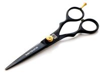 Professional Hair Cutting Scissors with Ultra-Sharp Convex Edge Blades 6 inch - Black, Presentation Case