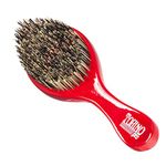 Torino Pro Wave Brush #470 by Brush King - Extra Hard Curve Wave Brush with Reinforced Boar & Nylon Bristles - Great for Wolfing - Curved 360 Waves Brush