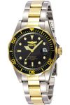 Invicta Stainless Steel Pro-Diver Analog Black Dial Men Watch-8934, Silver Band