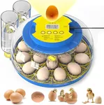 Cieex Incubator for Hatching Eggs with Automatic Egg Turning and Humidity Control, Incubator with Built-in Egg Candle, 18 Eggs Incubator for Hatching Chicken, Quails, Ducks, Parrots, Geese
