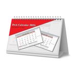 2025 One Month to View UK Stand Alone Desk Office Table Calendar Planner by Arpan (2025 Desk-Top)