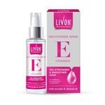 Livon Professional Smoothening Serum for Women & Men | With Vitamin E, Avocado & Almond Oil | For Smoother, Stronger & Frizz-Free Hair | No Paraben, Sulphate or Mineral Oil | All Hair Types | 100ml