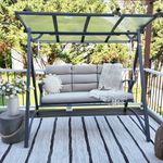 PURPLE LEAF Porch Swing 3 Person Pa