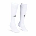 Nivia Plain Encounter Football Stockings for Men & Women, Knee Length Stockings, Football Socks, Soccer Socks, Sports Socks (White/Black) Size-M